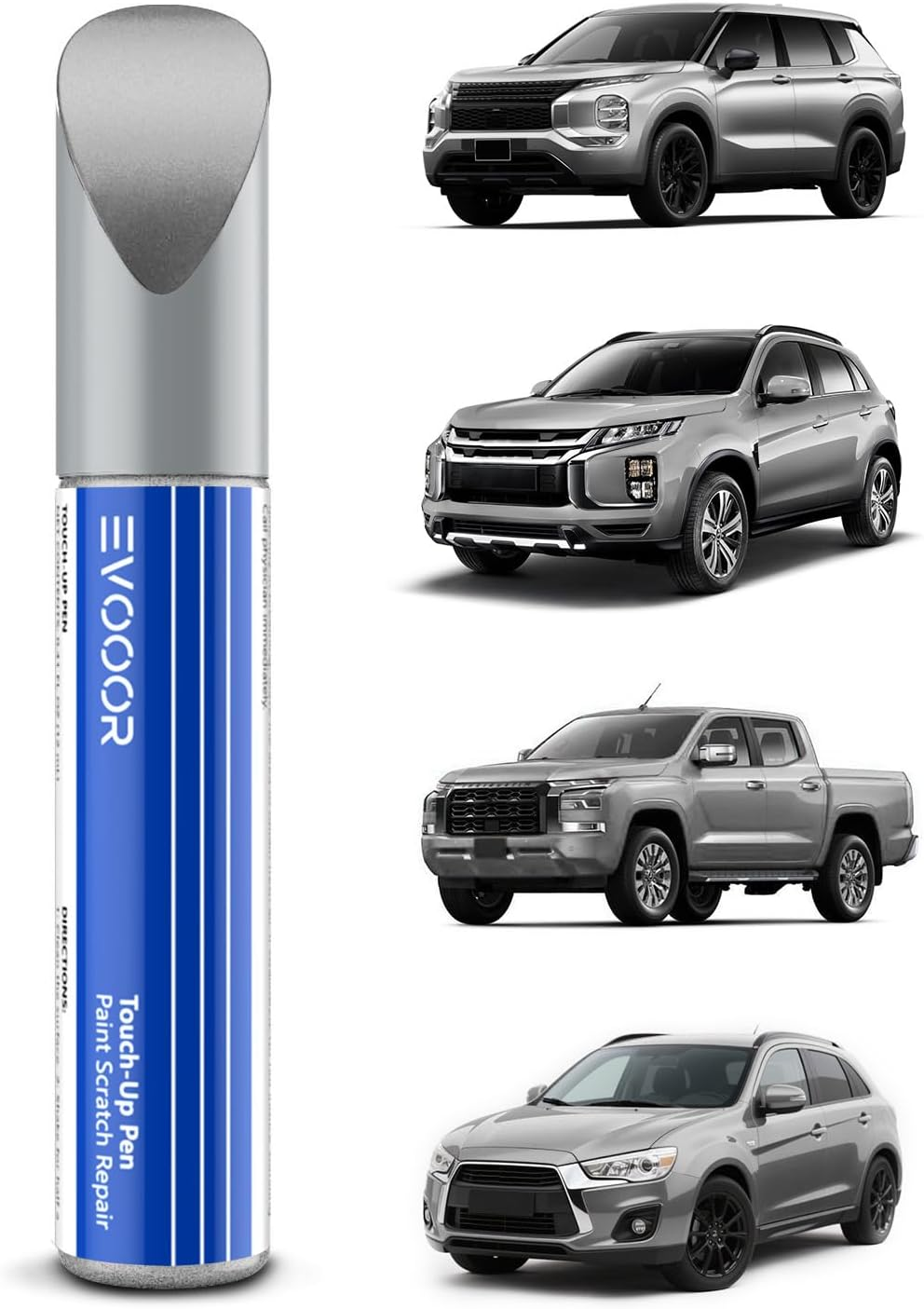 White（Fz/W37） Touch up Paint Compatible with Mitsubishi Exact Match&ndash;Chips and Nicks Touch Up