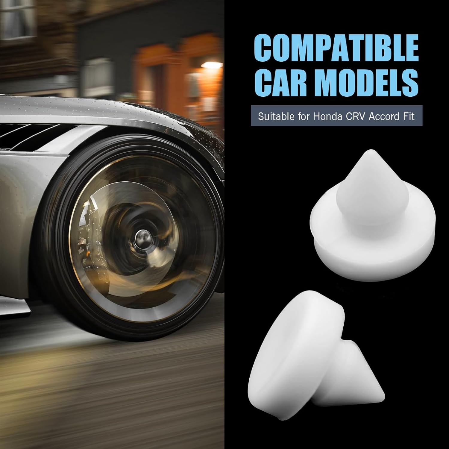 4 PCS Car Brake Pedal Stopper, Wear-Resistant and Corrosion-Resistant Switch Limiter Treadle Pad, Light and Firm Auto Parts, Suitable for Honda CRV Accord Fit 46505-SA5-000 (White) image number 4