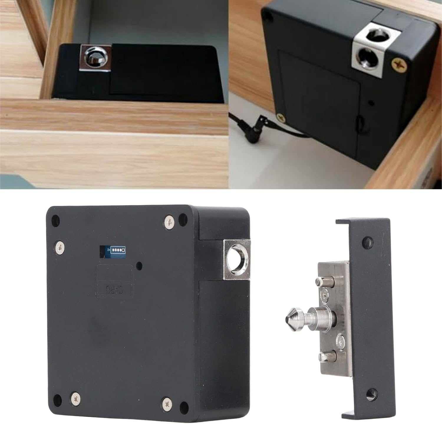 Invisible Cabinet Lock ABS Electronic Sensor RFID DIY Cabinet Lock for Cupboards Closets image number 3