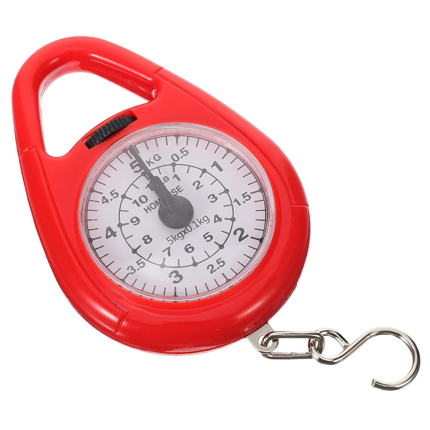 DECOMELODY Mini Spring Luggage Scale Portable Hanging Fish Scale with Hook for Travel and Fishing Small Handheld Analog Weighing Tool image number 3