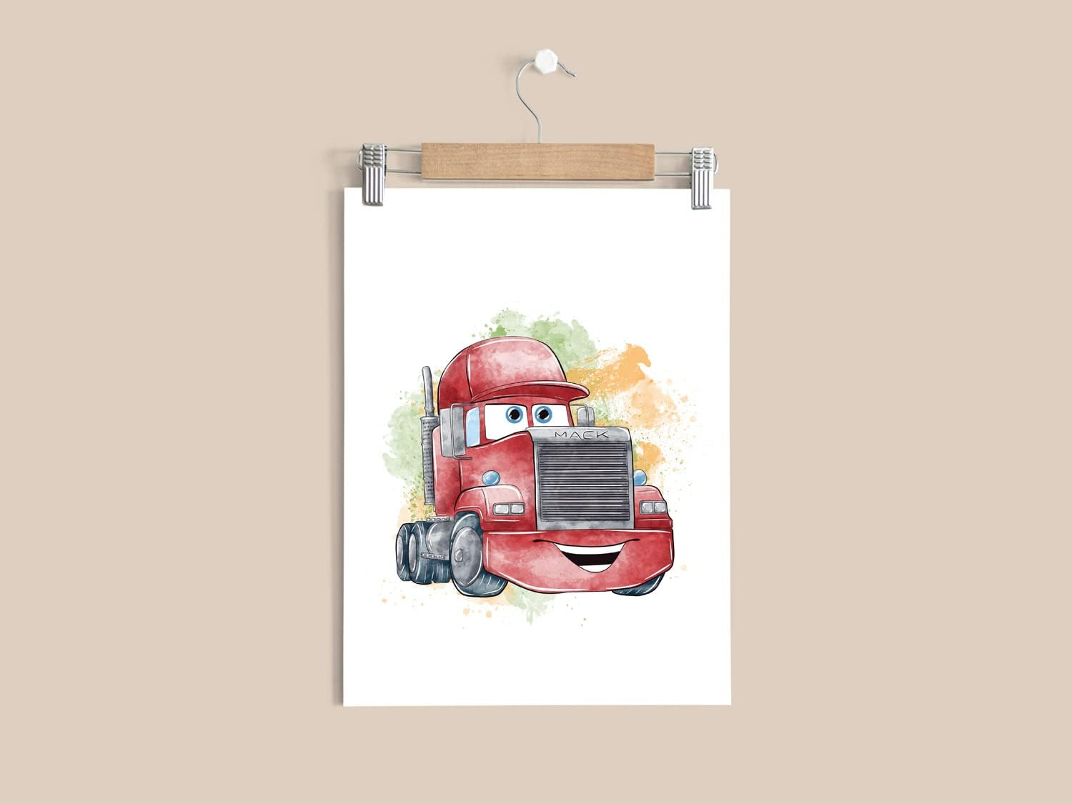 Nistio&reg; Cars Movie Poster Prints, Cars Movie Poster Wall Art Decor, Lightning Mcqueen, Set of 6, 8X10 Inches (Unframed) image number 5