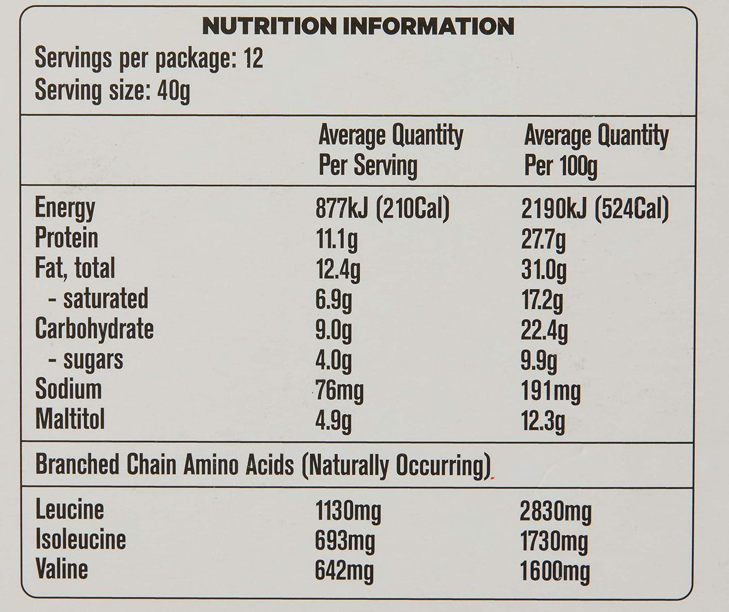 MUSASHI Vanilla Flavoured High Protein Wafer 12 Pack, 12 X 40 G image number 1