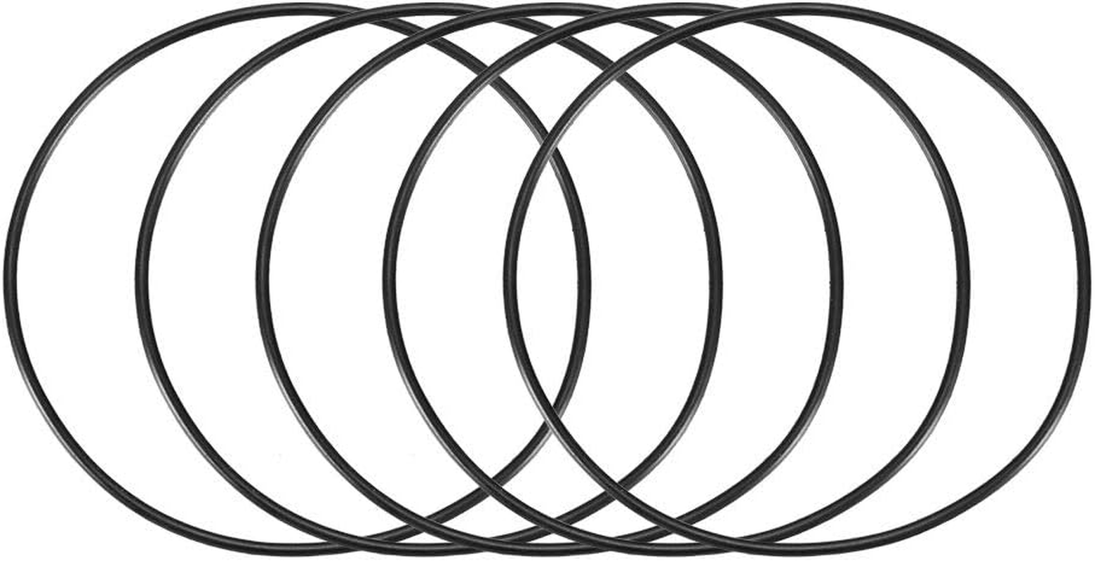 Uxcell 80Mm External Dia 2Mm Thickness Rubber Oil Sealed O Ring (5 Piece), Black image number 1