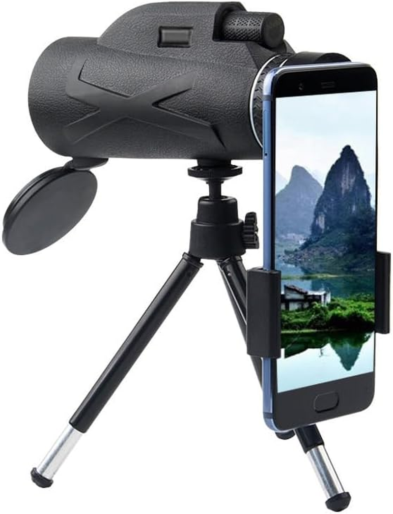 AIMALL 80X100 HD Monocular Telescope with Tripod and Phone Holder, Night Vision Zoom, BAK4 Prism, Waterproof, 6.7 X 2.8 Inch, Perfect for Bird Watching, Hiking, and Outdoor Adventures image number 2