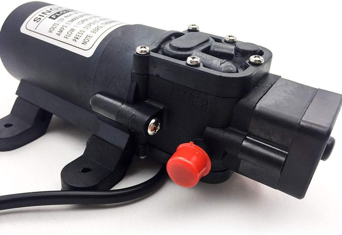 12V 4.3Lpm 42W Self Priming Water Pump High Pressure Caravan Camping Boat Marine Home Garden image number 5