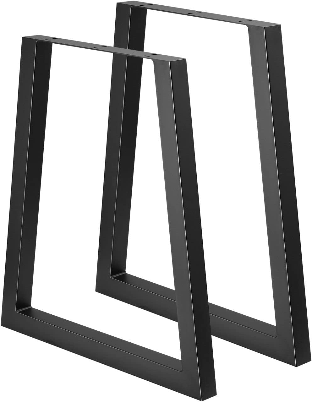 Luxsuite 2PCS Steel Table Legs Metal Desk Trapezoid Leg Feet Base Heavy Duty for Dining Coffee Tables DIY Furniture Legs Industrial Style 71Cm Height Black image number 6