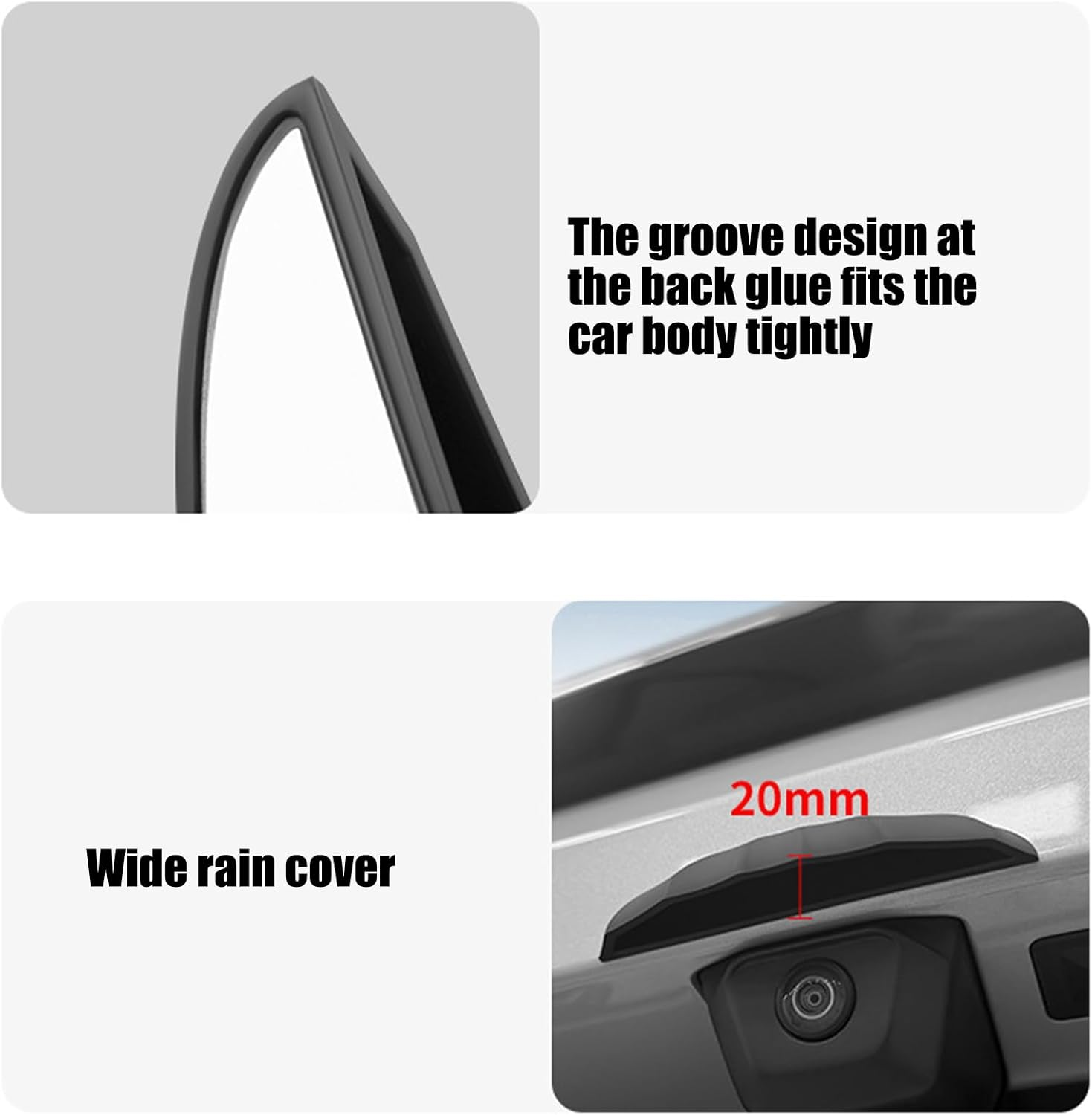 Rear Camera Cover - Waterproof Silicone, Weatherproof Protective Car Accessory | Shield for Reversing Cam, Vehicle Mod Gear | Fits Auto, Truck, Motorcycle | Ideal for All-Weather Riding Use