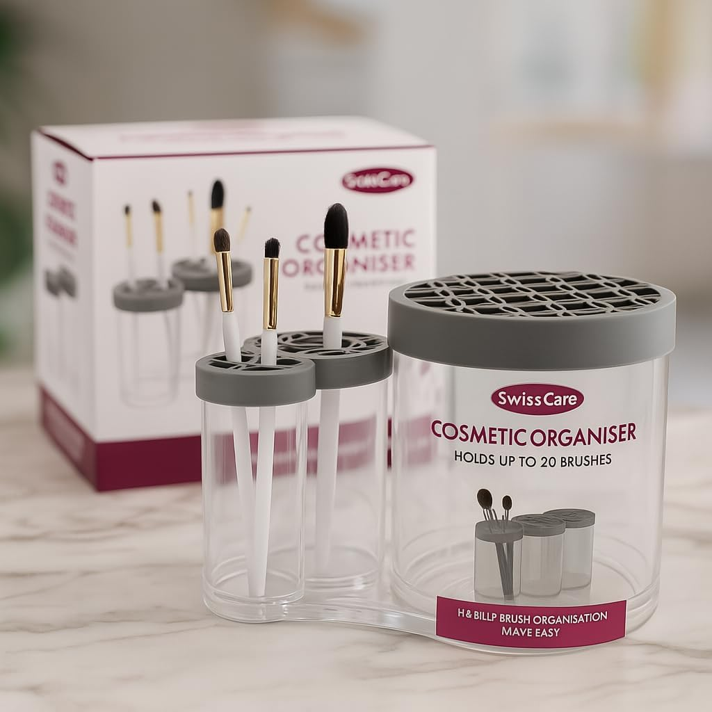 Silicone Cosmetic Organizer | Flexible Makeup Brush & Beauty Tool Holder | Compact Vanity Organizer for Personal Care & Beauty Essentials image number 4