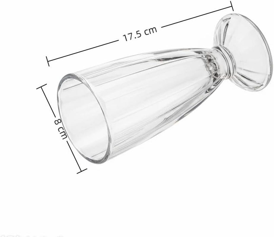 LEDON Retro Glass Milkshake Cup 17.5Cm Tall &ndash; Classic Diner Style Footed Drinking Glass for Milkshakes, Smoothies & Sundaes (2) image number 1