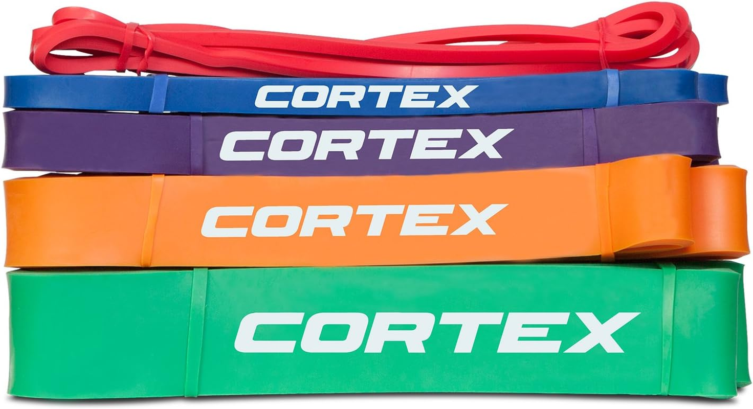 Cortex Resistance Band Set of 5 (5Mm-45Mm) with Metal Steel Handles Resistance Tubes Loops Workout Bands Functional Training image number 2