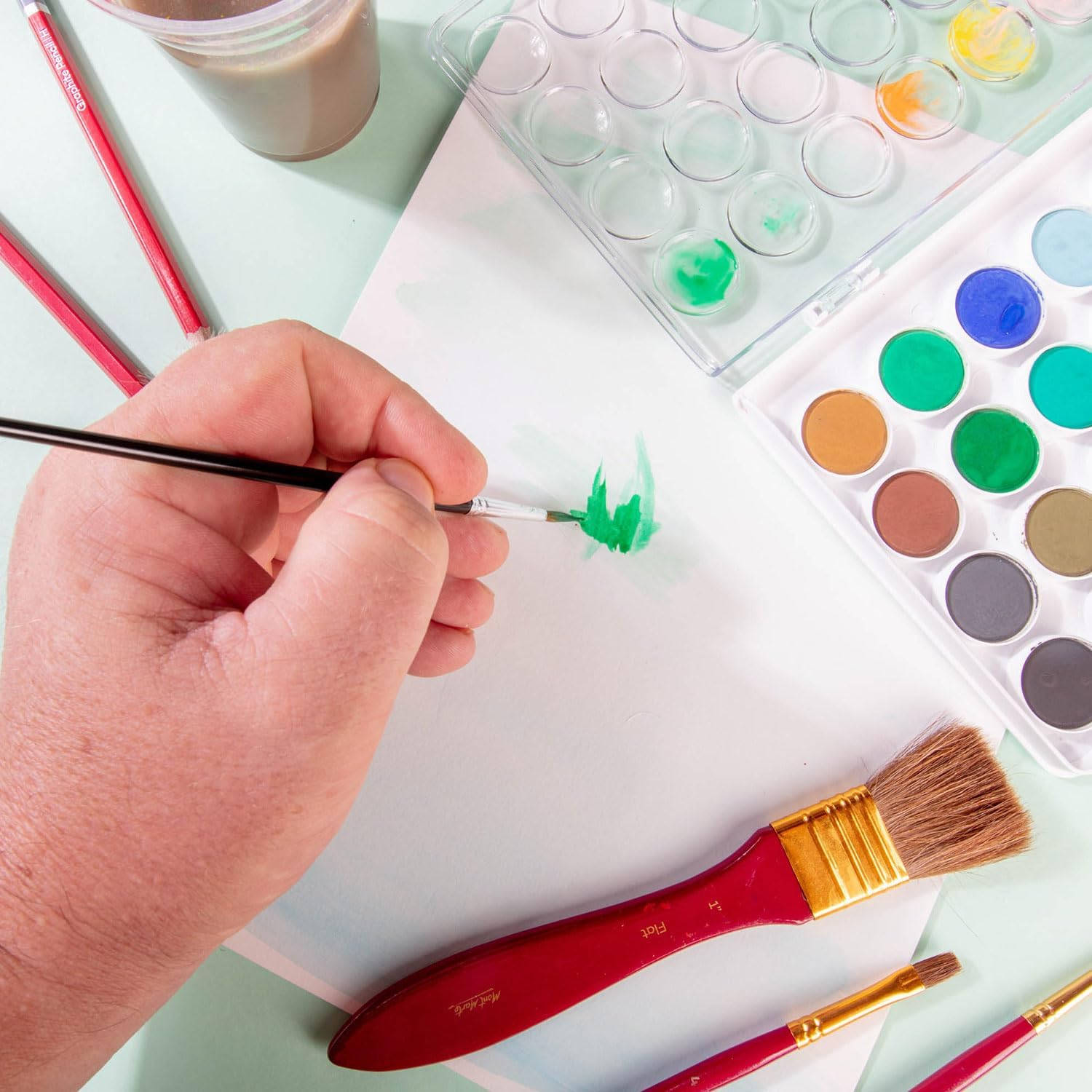 Mont Marte Watercolour Cake Paint 37-Pieces Set image number 1