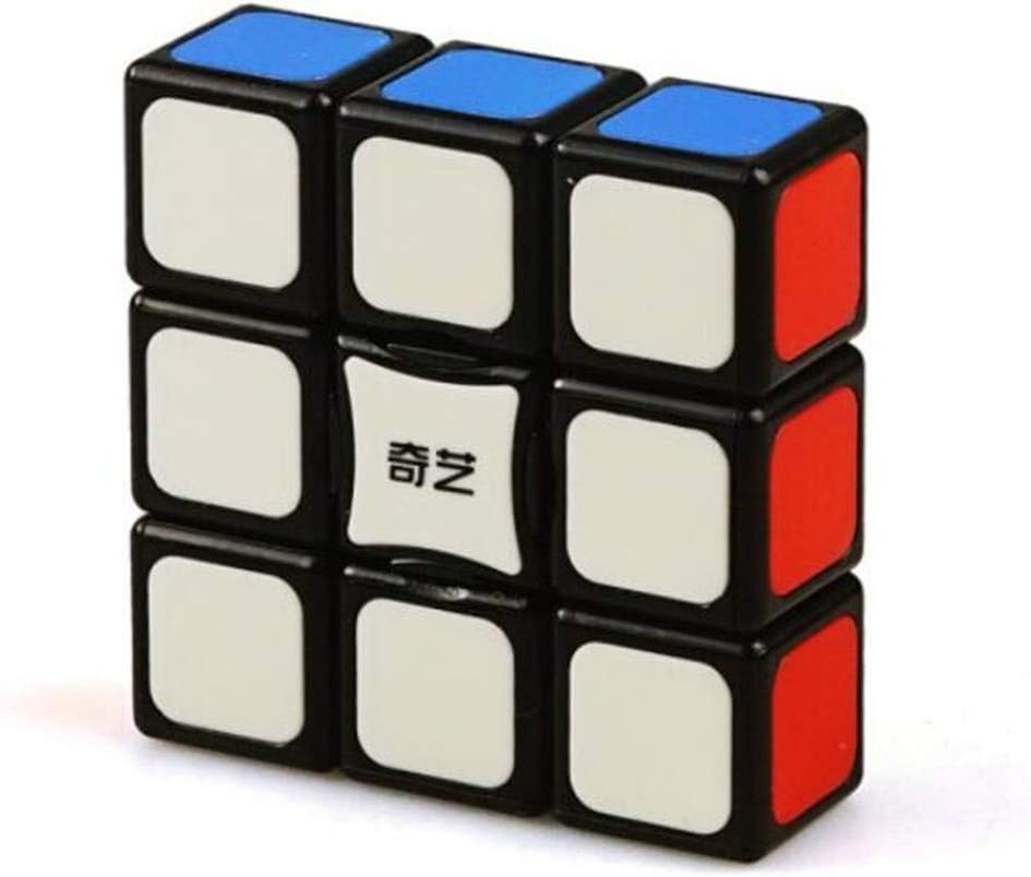 Cuberspeed Qiyi 1X3X3 Super Floppy Stickerless Magic Cube 3X3X1 Black Titles Version Speed Cube image number 5