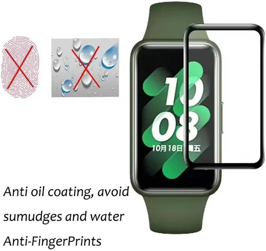 3 PCS Tempered Glass Film for Samsung Fit 3 Screen Protection, Clear Full Protective Anti-Scratch Tempered Film for Samsung Galaxy Fit3 Wristband Screen Protector Cover image number 3