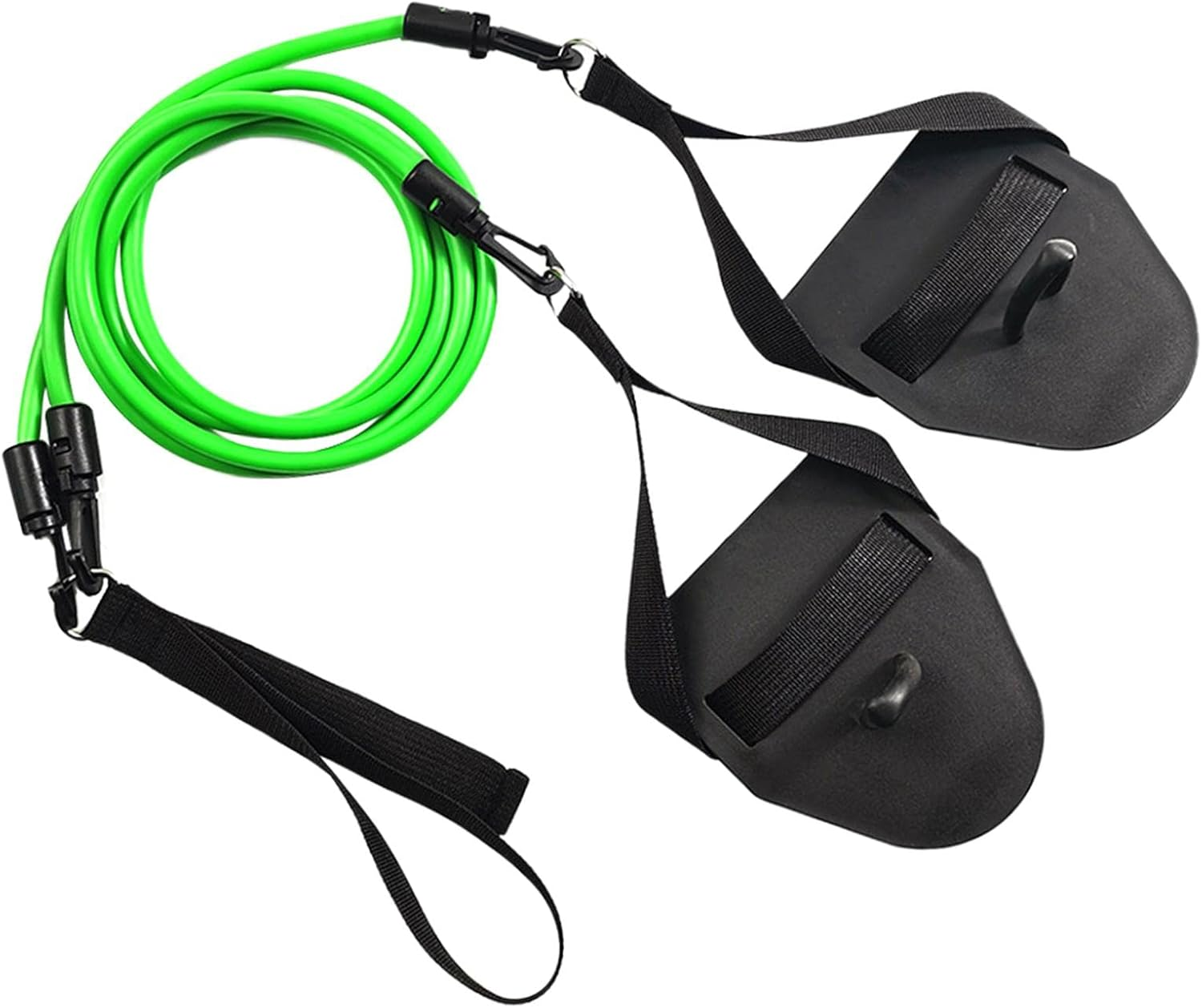 Ａ Aternee Swimming Arm Trainer Resistance Bands Exercise Bands Stretch with Hand Paddle Elastic Band Builder for Gym Men Training Swimmers Triathletes, Green image number 1