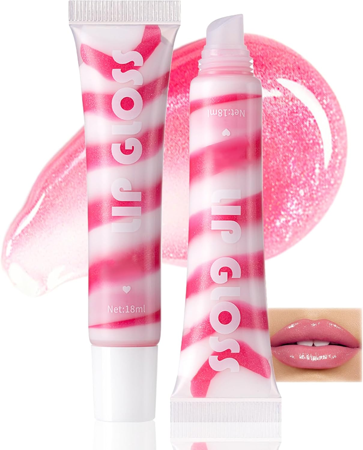 Hydra Moisturizing Lip Gloss-Lightweight Gloss，Long Lasting Non-Sticky， Colored Moisturizing Hydrating, Lip Makeup 18Ml # 01