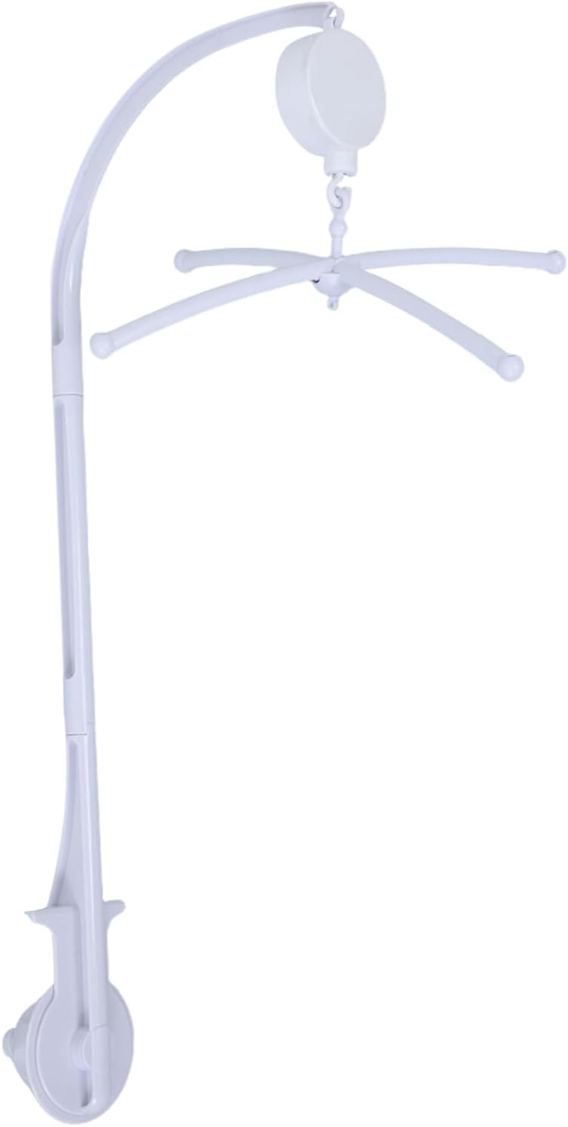 Mobile Arm for Crib Adjustable Height Secure Bottom Clamp Fits Most Baby Cribs Sensory Experience Bed Bell Holder DIY Mobile Kit Bracket