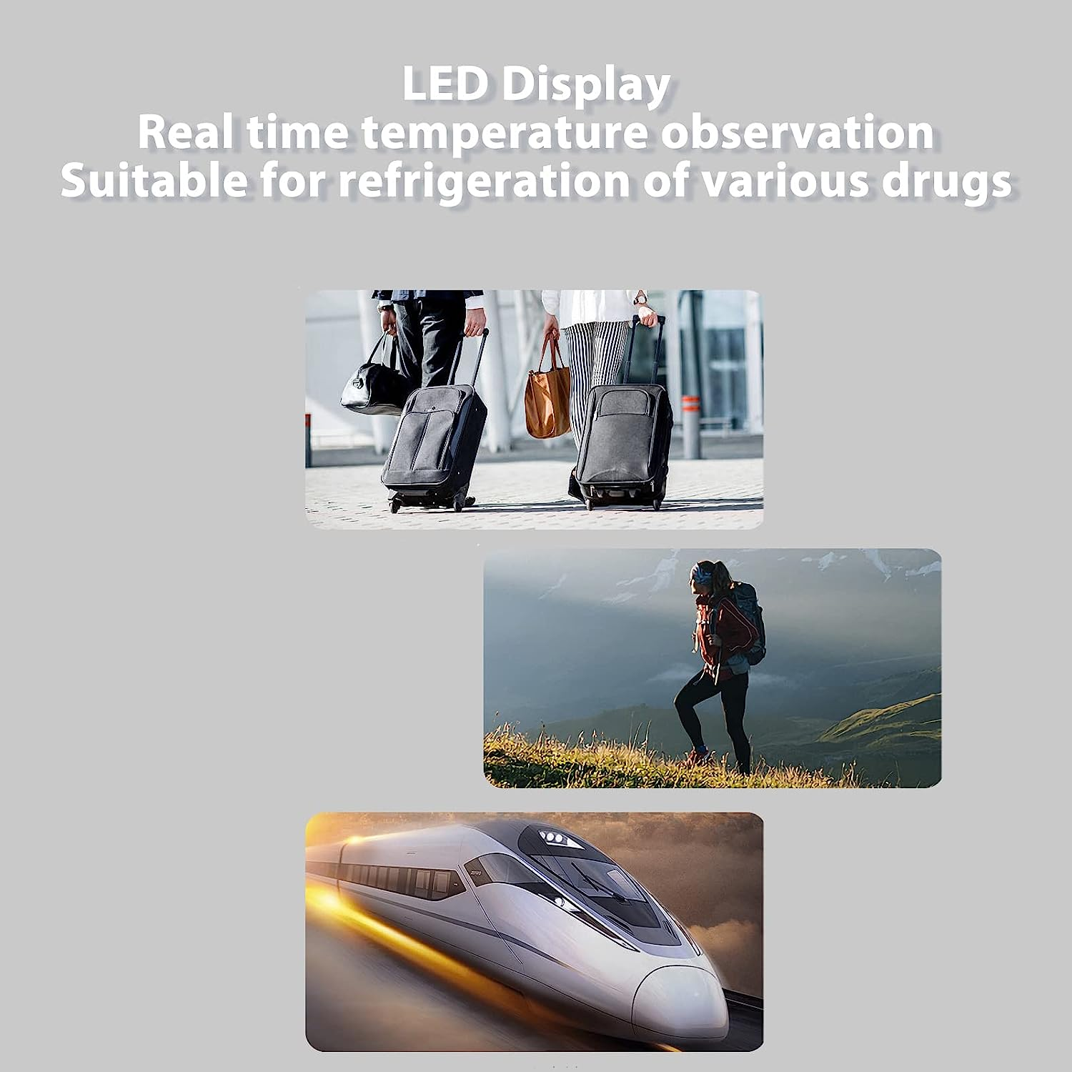 Insulin Fridge Box Mini Portable Medicine Constant Temperature Car Fridge Box Medication Pouch Blood Glucose Cold Diabetes Insulin Insulin Hot Cold Kit for Storage Diabetic Medicine