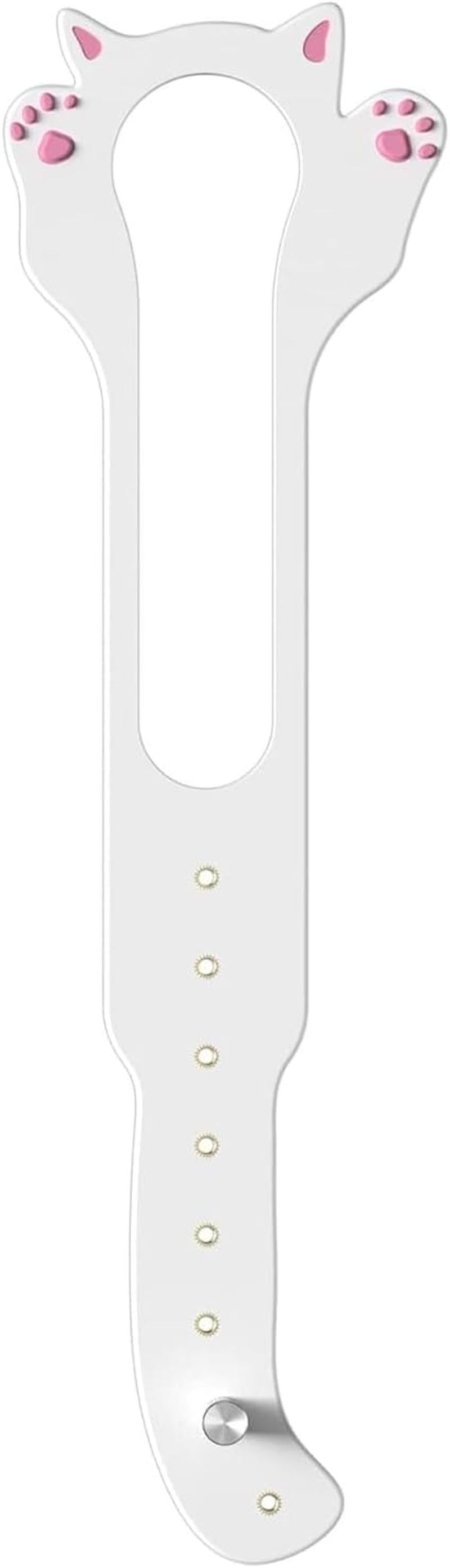 FACAICAI Cat Door Latch Holder, 8 Adjustable Sizes Stronger Flex Cat Door Stopper, Keep Door Open 1.5" to 8", Keeps Dogs Out of Litter & Food, No Tool Required & No Wall Damage (White) image number 3