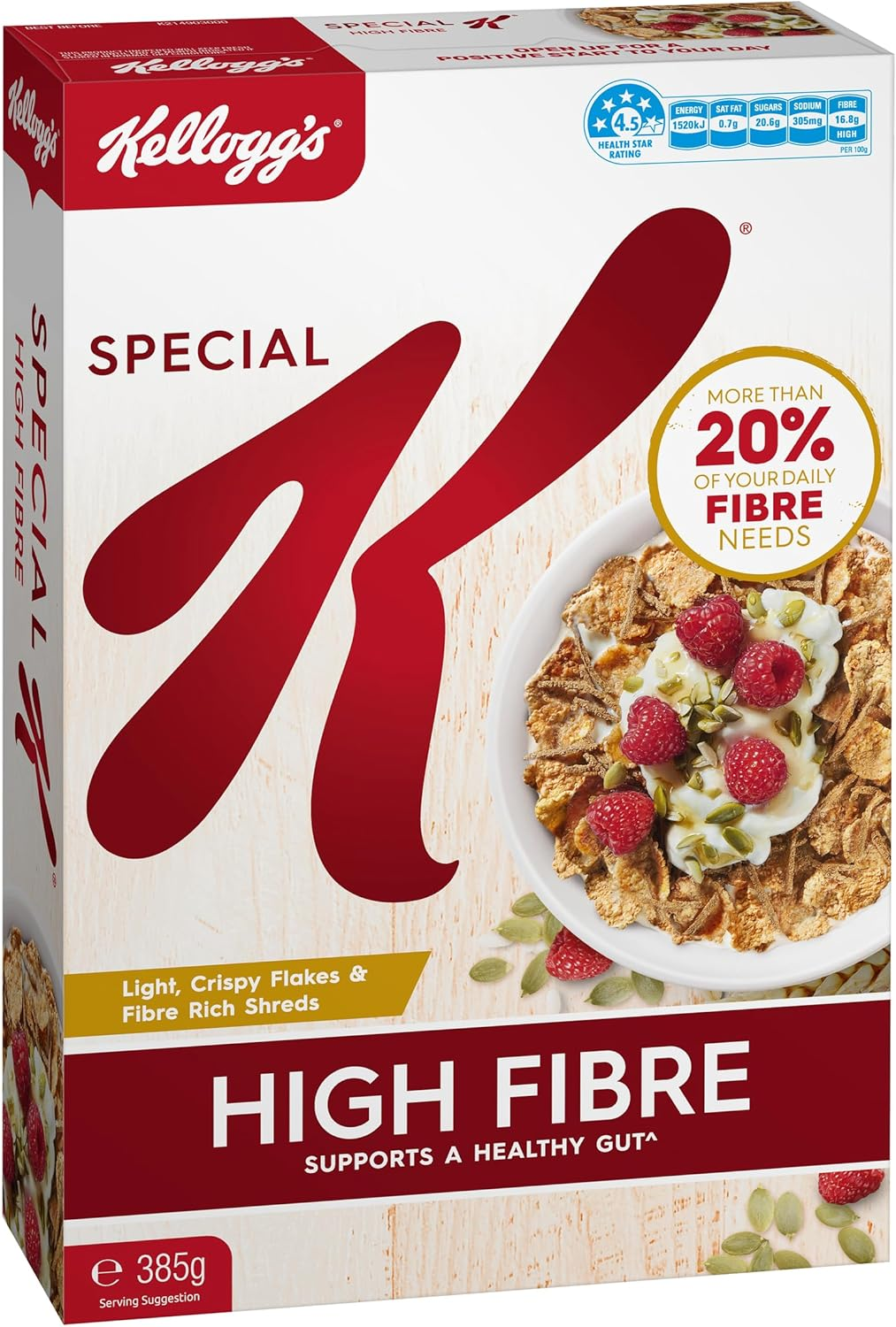 Kellogg&rsquo;S Special K High Fibre 385G image number 3
