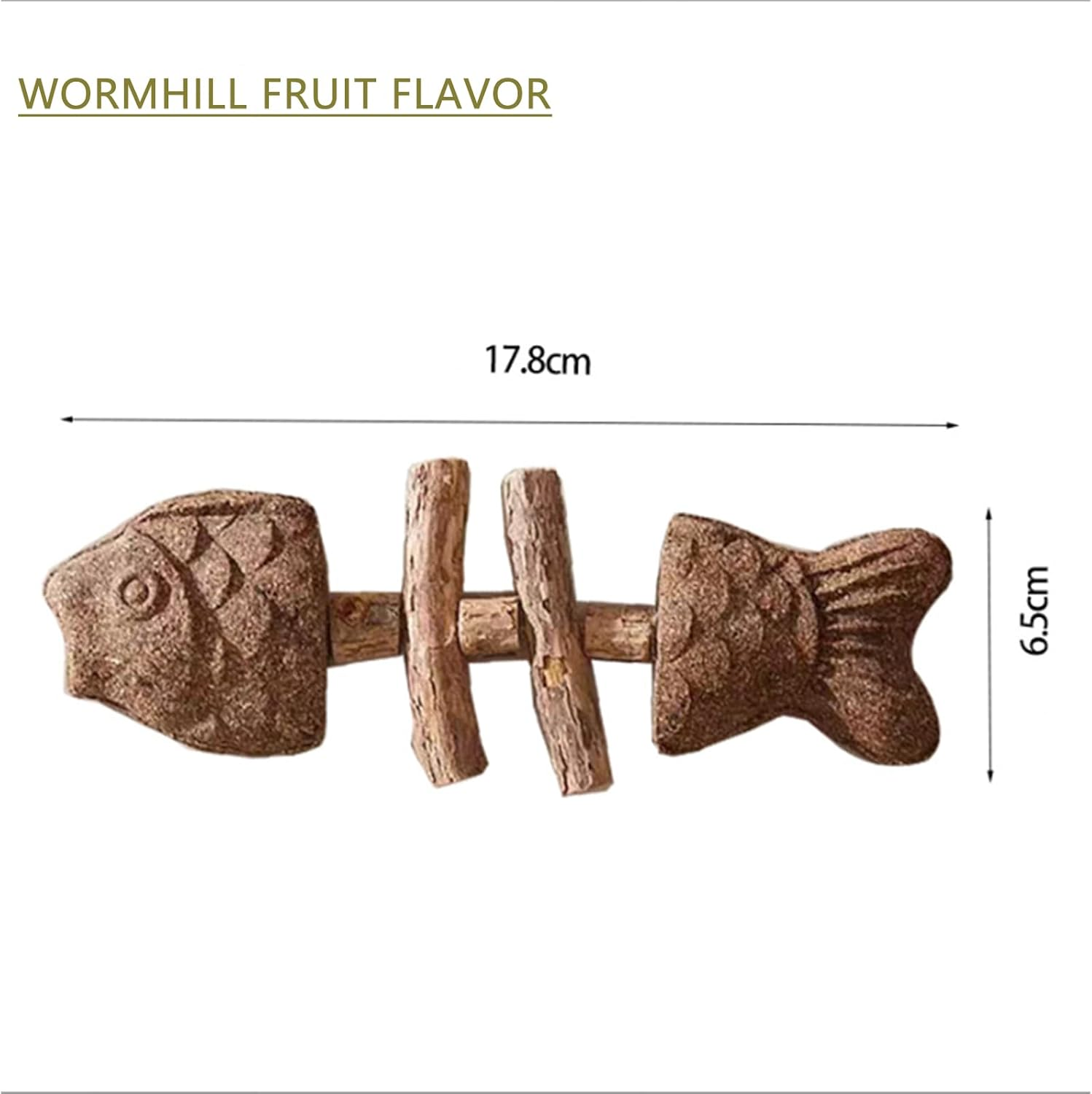 JCBCKJ 3-Pack Creative Cat Chew Toy, Cat Fish Toy Mu Tianliao and Gall Fruit Blend, Catnip for Stress Relief, Appetite Boost, Teeth Cleaning of Interactive Cat Toy image number 1