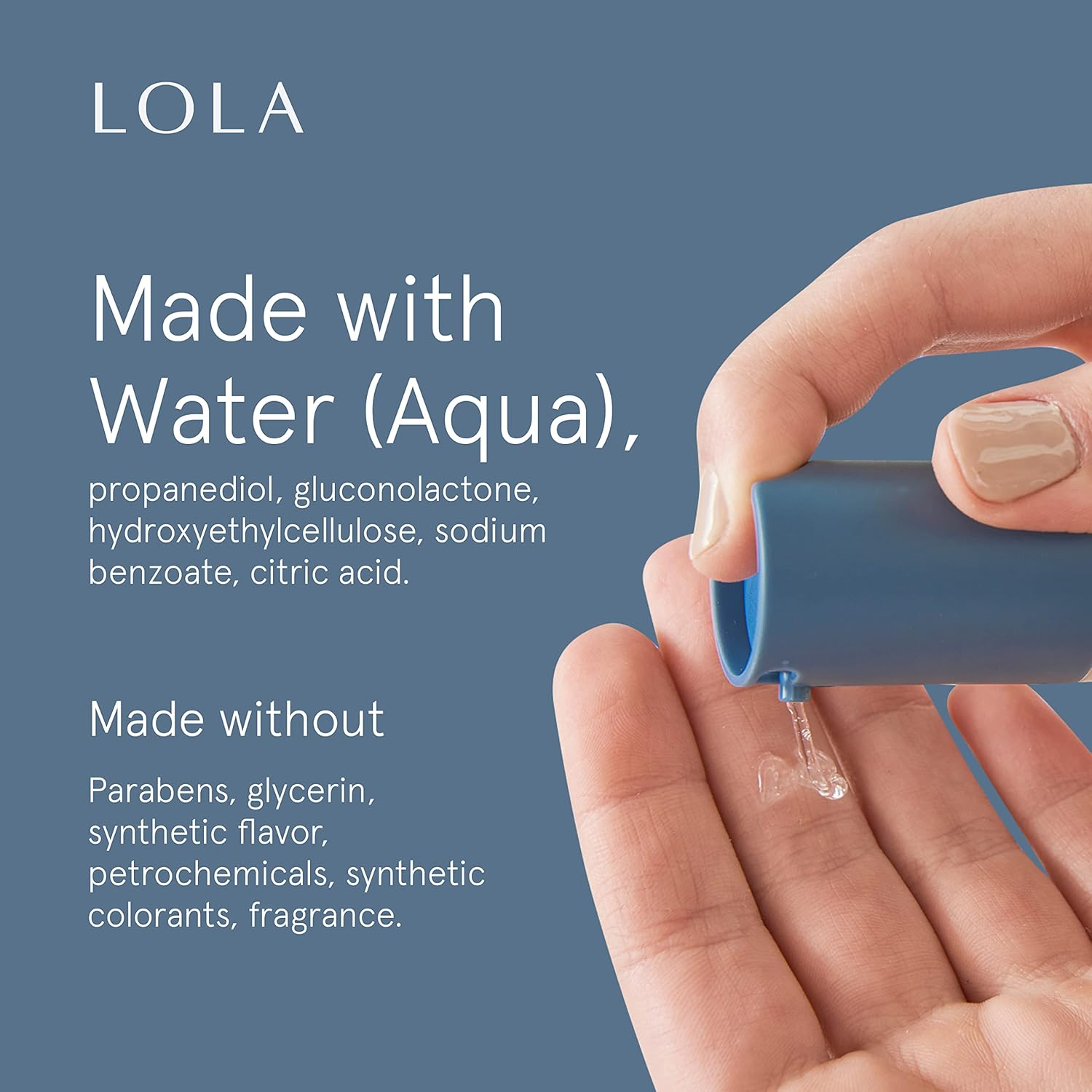 LOLA Personal Water-Based Lube for Sexual Wellness - Natural Ingredients with No Irritating Additives or Fragrance for Sensitive Skin - Lubricant for Him, Her, and Couples image number 3