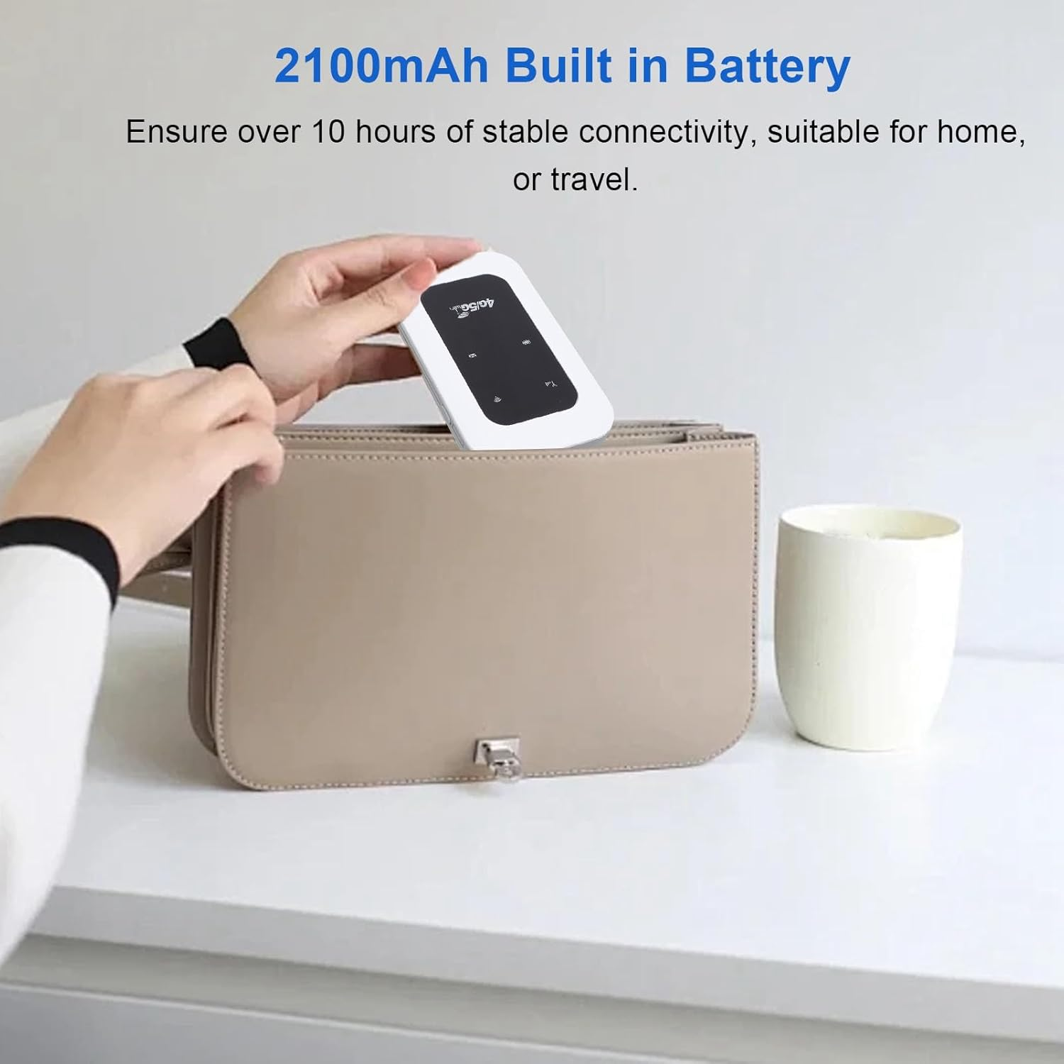 Portable 4G 5G Wifi Hotspot, Plug & Play Travel 4G 5G Wifi Mobile Hotspot 300 Mbit/S for Motorhomes image number 4