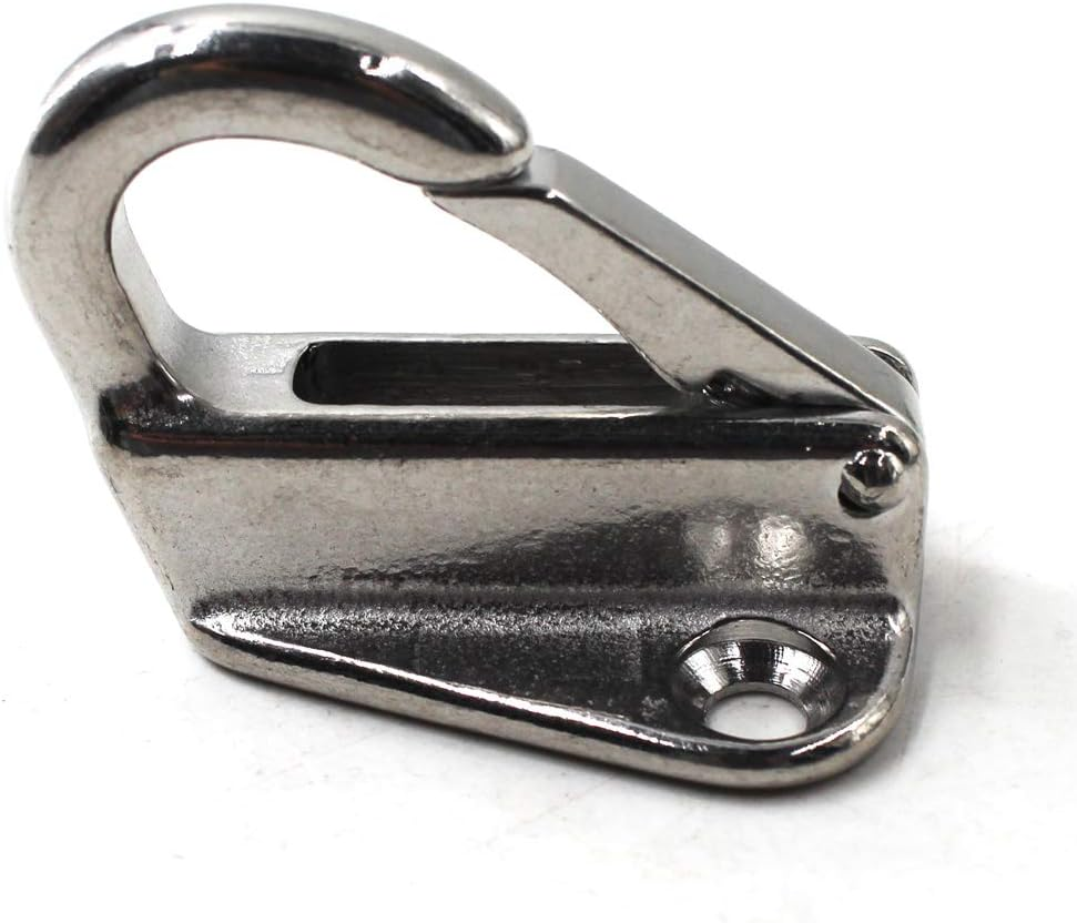 Flomore Fender Hook Marine Grade 316 Stainless Steel Spring Snap Hook Boat Ship Hardware (Pack of 4) image number 4