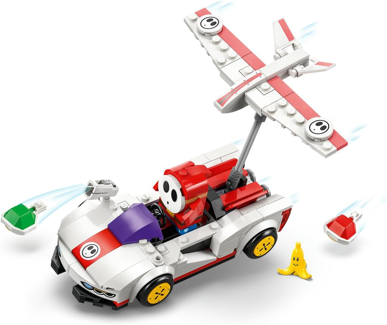 LEGO&reg; Super Mario&trade;: Mario Kart&trade; &ndash; Shy Guy & P-Wing 72045 Toy Building Set, Fun Birthday Toy Idea for Boys, Girls and Any Gamers Aged 7 Years Old and Over, Nintendo&reg; Character Playset image number 4