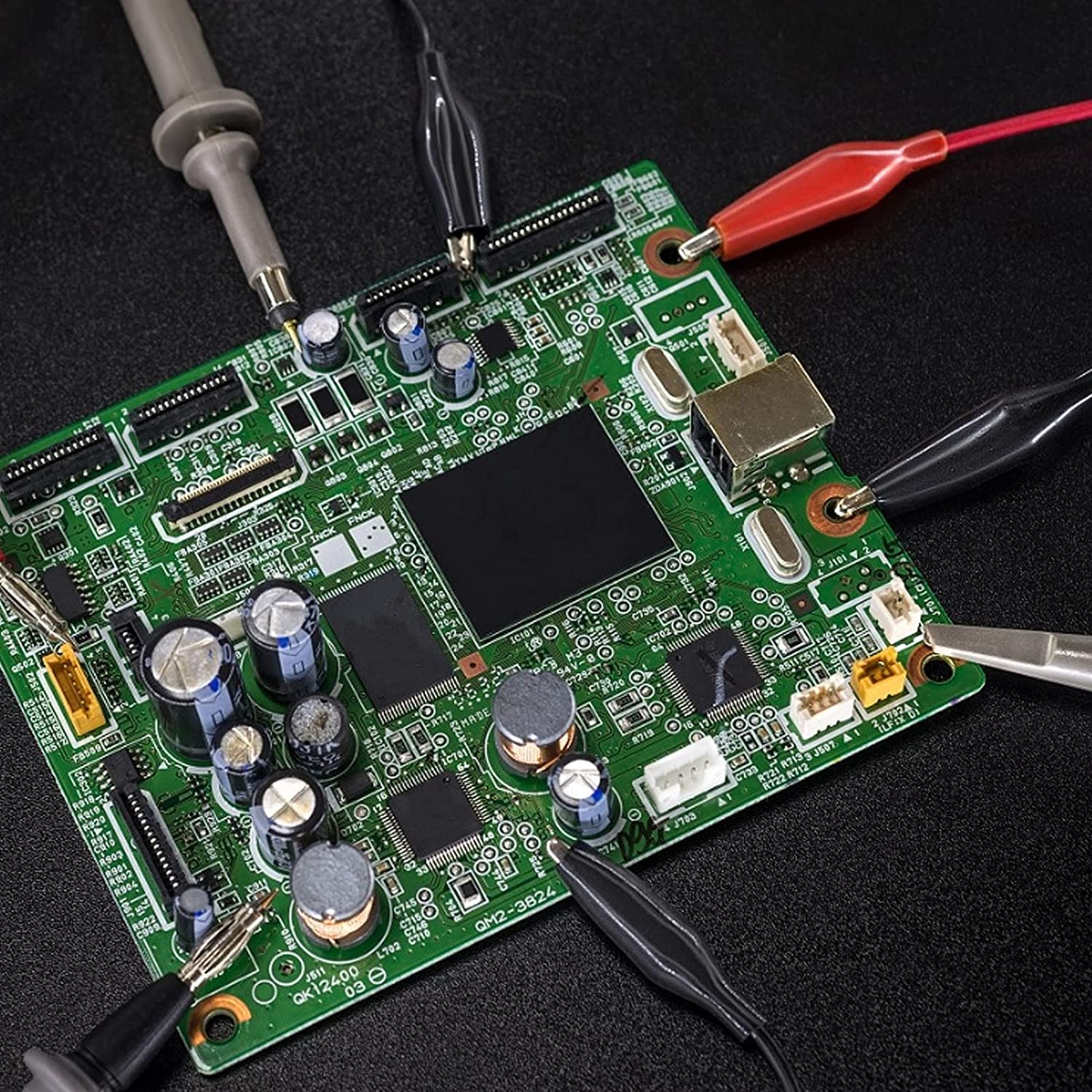 Romeda 20Pcs Electric Alligator Clips, 21.5 Inch 5 Color Test Lead with Alligator Clips, Stamping Jumper Wires for Electrical Testing, Circuit Connection, Experiment image number 4