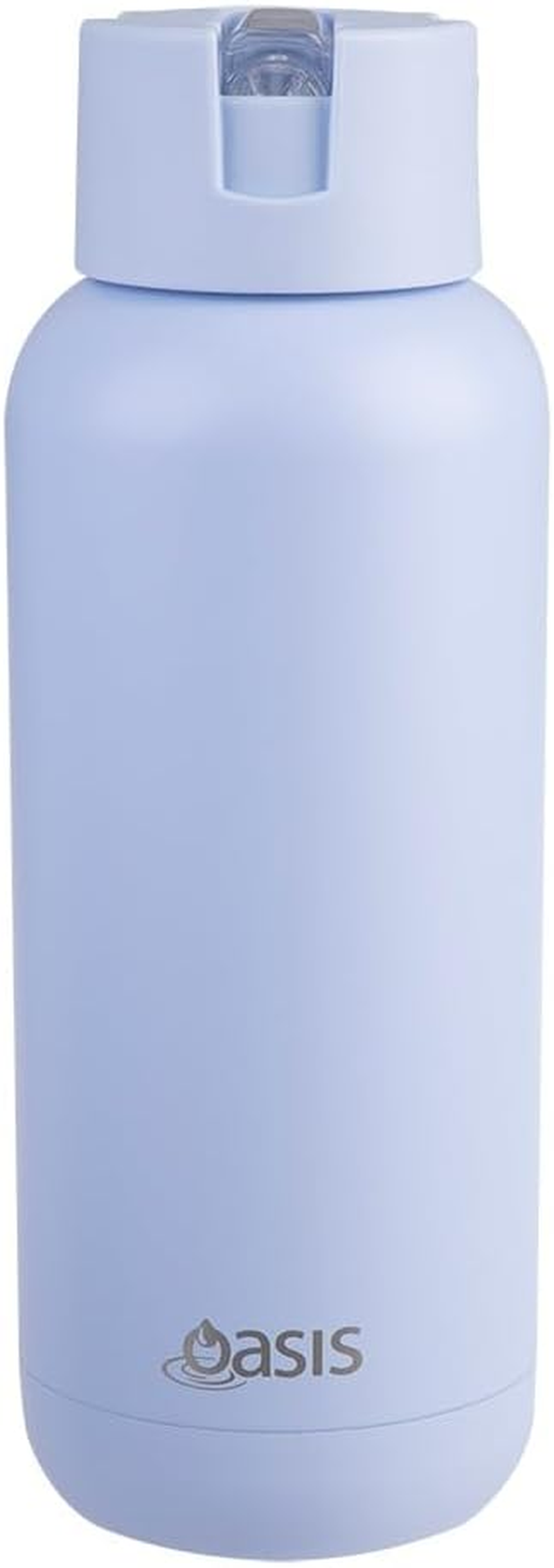 Oasis Ceramic Lined Stainless Steel Triple Wall Insulated 'Moda' Drink Bottle 1 Litre - Periwinkle
