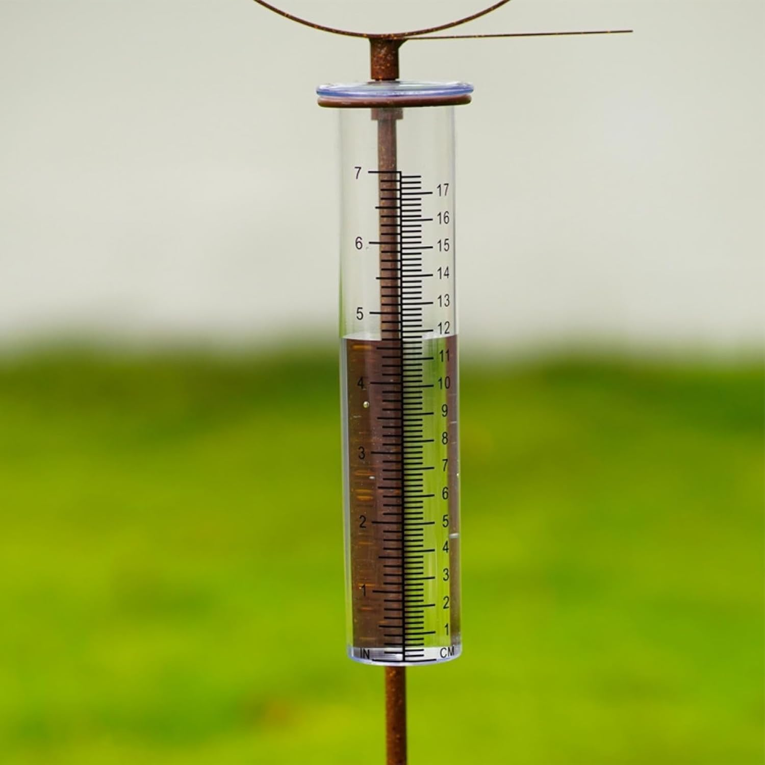 Snail Stake Rain Gauge - Creative Metal Ornament, Outdoor Rainfall Monitor, Funny Decorative Statue | Garden Stake for Courtyard Lawn Patio Yard Weather Measuring Tool Waterproof Home Decoration image number 6