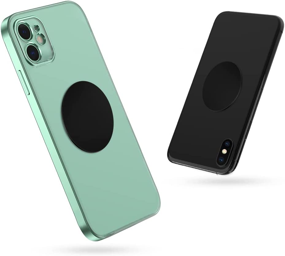 [8 Pack] Magnetic Car Mount Holder Metal Plates, TIQUS 45Mm round Black Universal Replacement Mount Metal Plate Kit with Adhesive for Magnetic Car Mount Cell Phone Holder image number 2