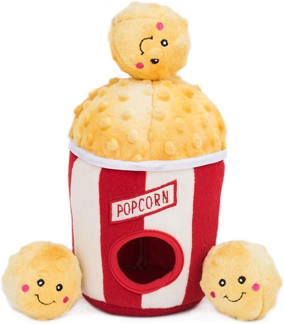 Zippypaws Zippy Burrow Popcorn Bucket, Red and Yellow, 1 Count (Pack of 1) image number 5