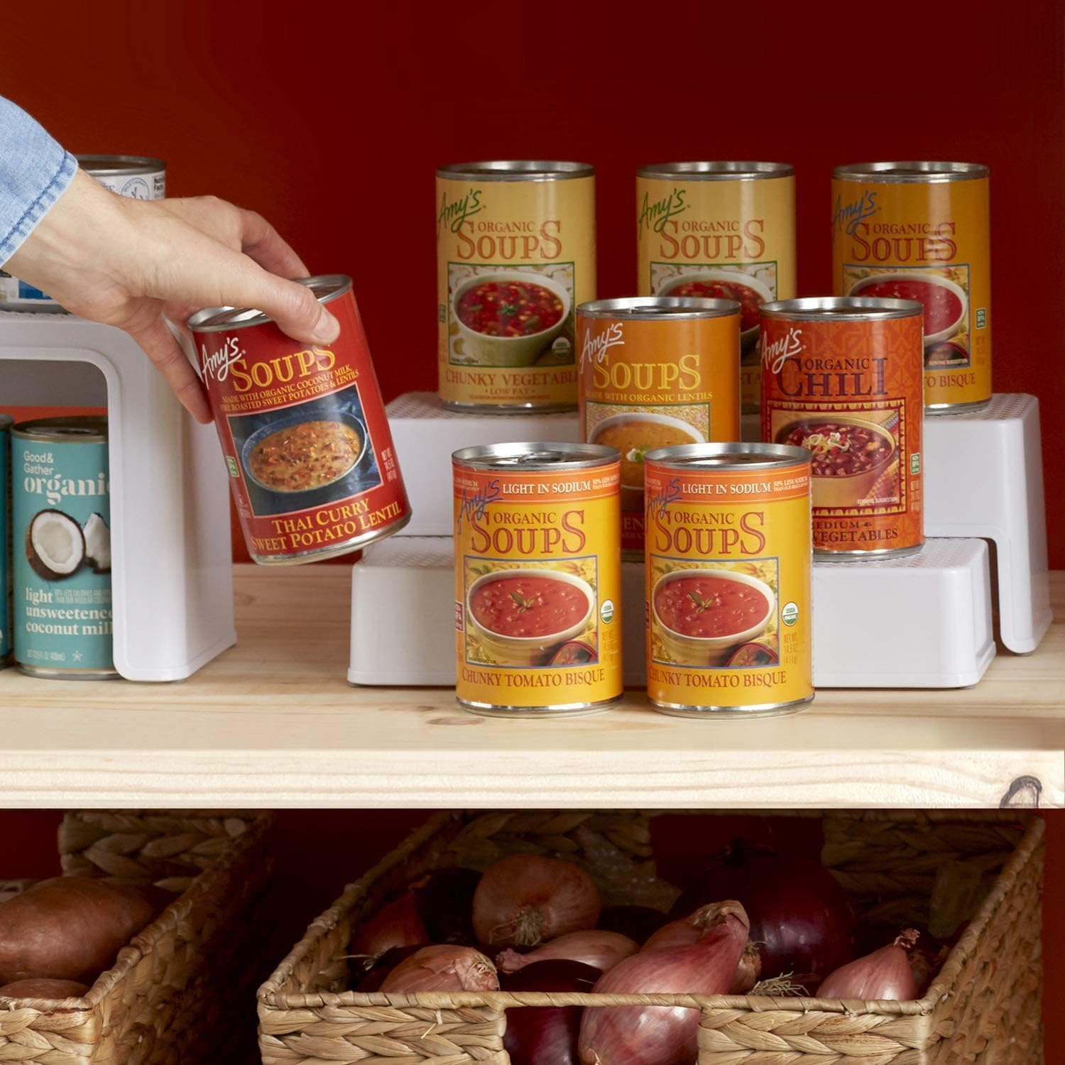 Youcopia Shelfsteps Can Organizer, 3 Shelf, White image number 2