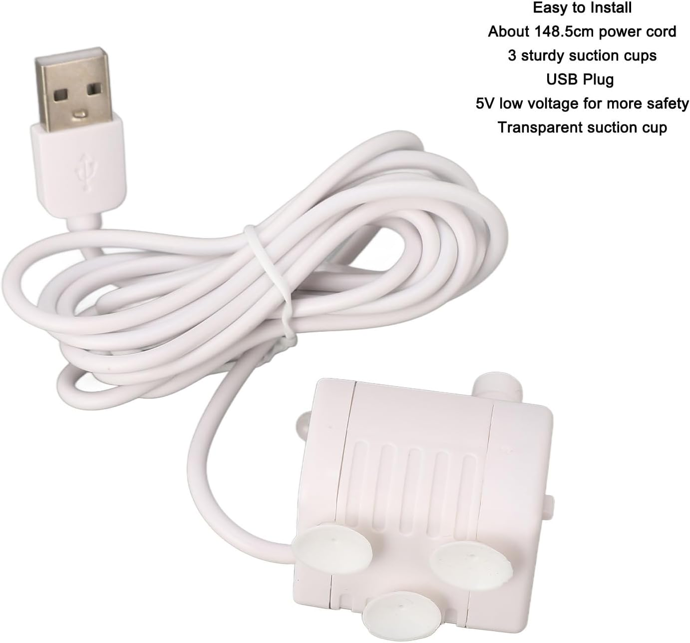 Pet Water Fountain Pump, USB Powered Brushless DC Motor, Mini Cat Dispenser Pump, Pump for Pets, Quiet, Prevents Dry Burning