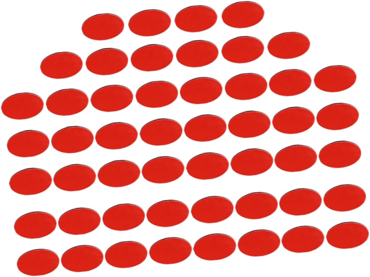 50Pcs Car Perfume Seat Glue Double Sided Tape Strong PVC Glue Material Self-Adhesive round Tapes for Car Ornament image number 1