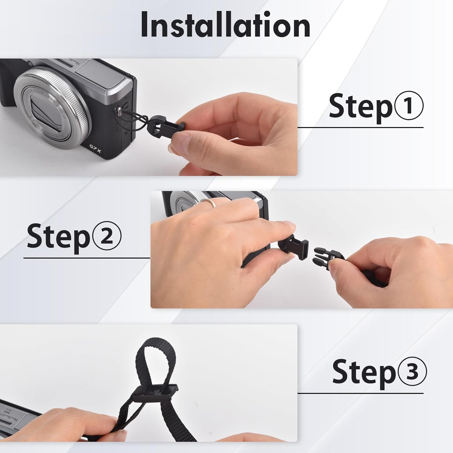 VOVMOEYA Camera Neck Strap,G7X MARK III Body Strap PU Shoulder Adjustable Strap for Photographers for Fujifilm/For Nikon/For Canon/For Sony/For Minolta/For Panasonic/Slr/Dslr Cameras Texture - Coffee image number 4