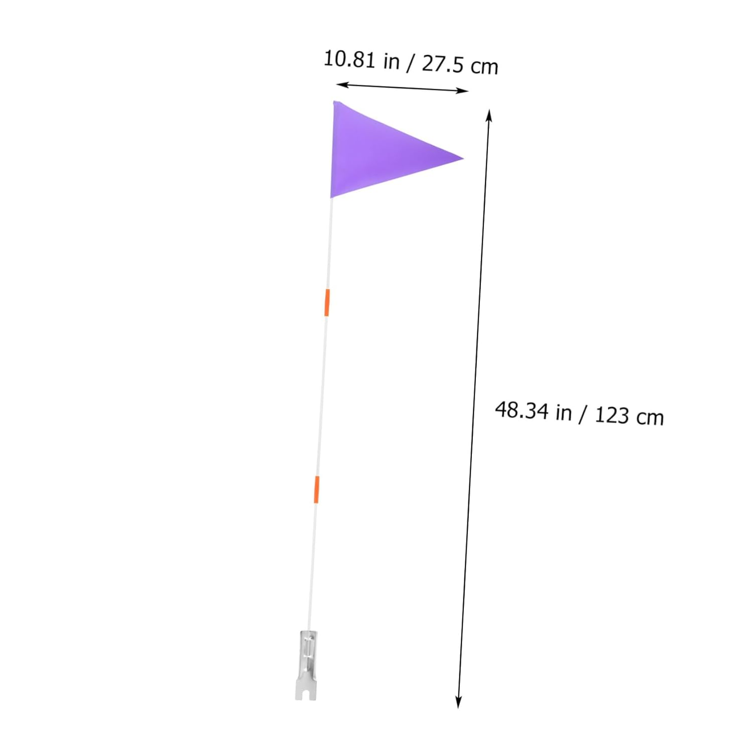 TINEASUR Bicycle Flagpole Set - Small Safety Flag for Cycling, Advertising, and Bike Trailers - Warning Flag with Pole image number 6