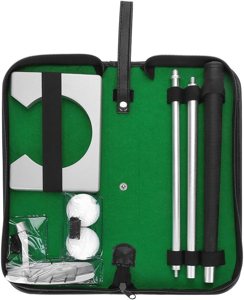 Golf Putting Kit, Portable Golf Putter Set Kit with Putter, 2 Pcs Balls, Bag for Travel Indoor Golf Putting Practice image number 6