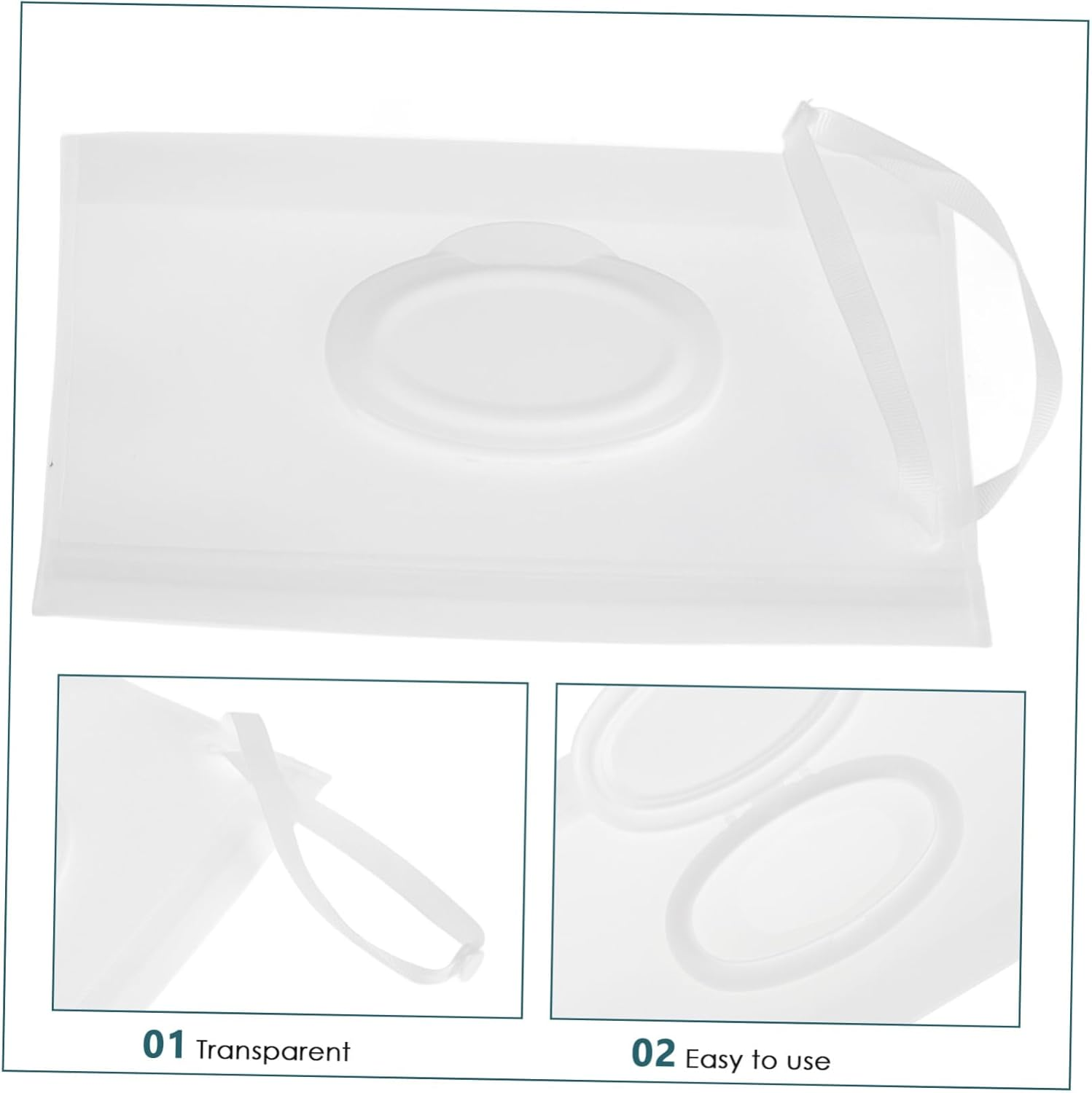 VICASKY Elegant Wipe Containers Refillable Bathroom Wipes Holder Compact Travel Case image number 6