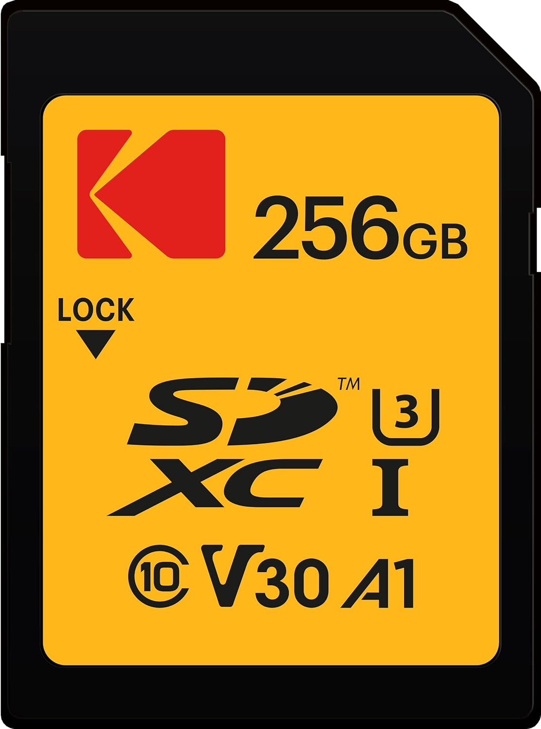 Emtec Kodak Ultra SD Memory Card 256GB, UHS-I U3 V30, Class10, Read Speed up to 95Mb/S and Write Speed up to 85Mb/S image number 1