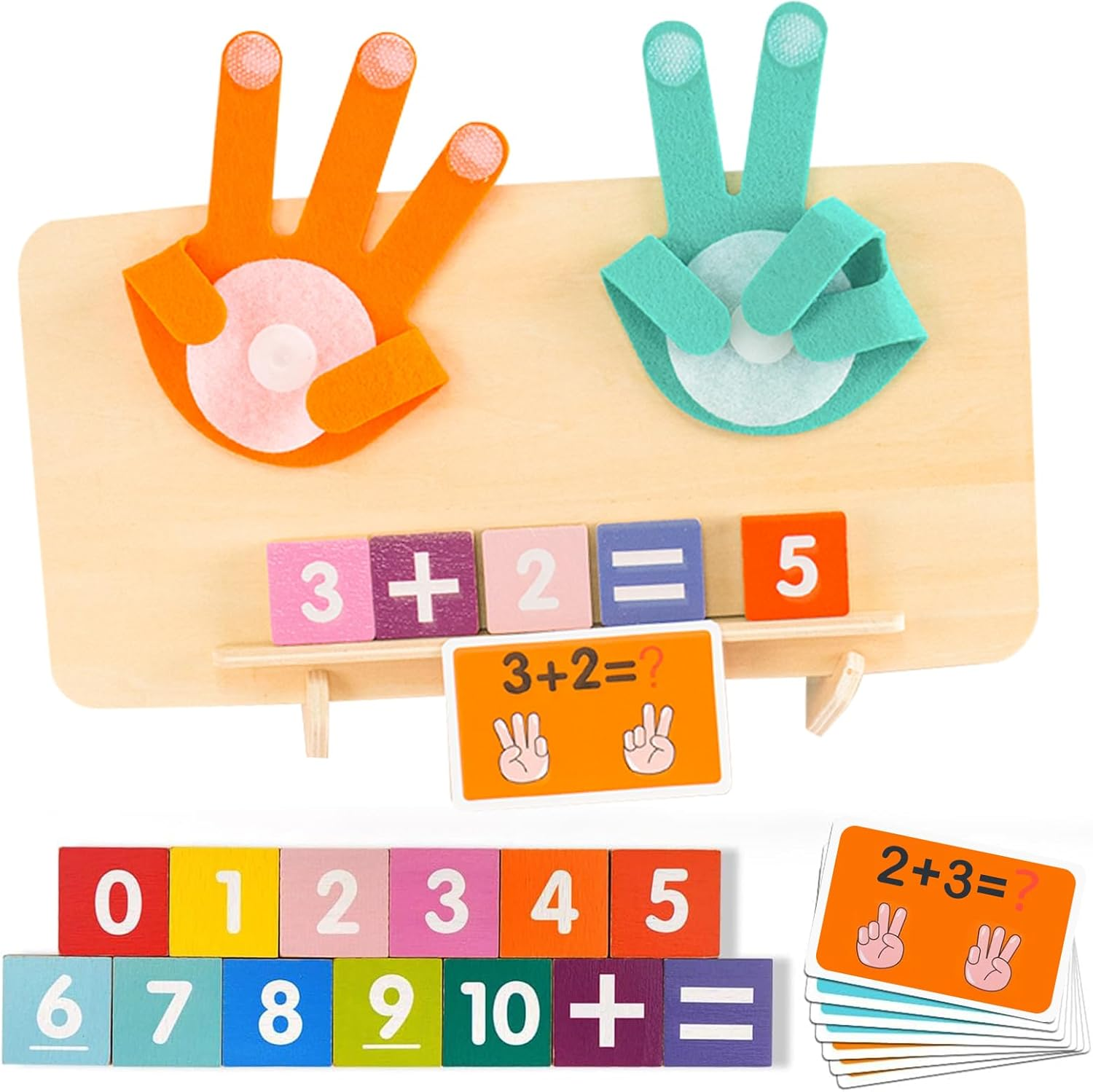 Number Learning Toys for Toddlers 3-5: Number Blocks Math Games Educational Learning Montessori Toys for 3 4 5 Year Old Boys Girls image number 2