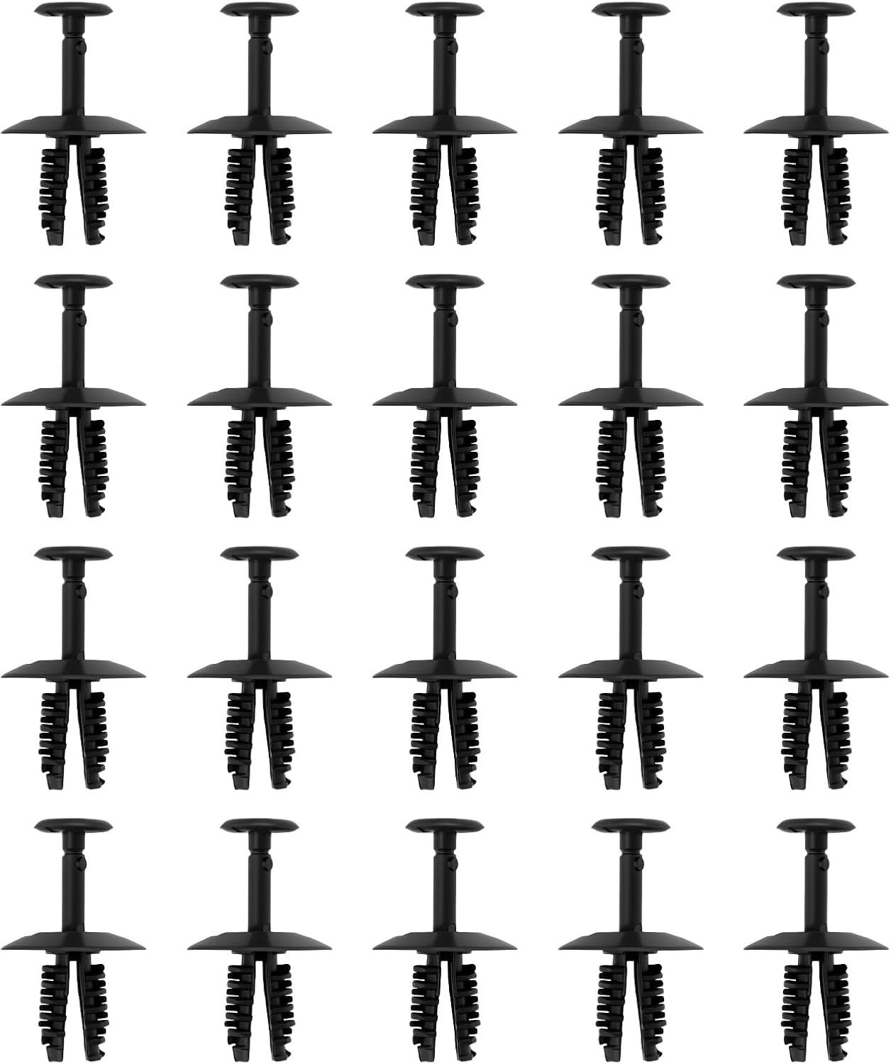 Ecsing Pack of 20 Car Slam Panel Clips Front Grille Clips Replacement Part N91158501 Internal Trims Clips Compatible with VW Transporter T5 T6(Some) image number 1