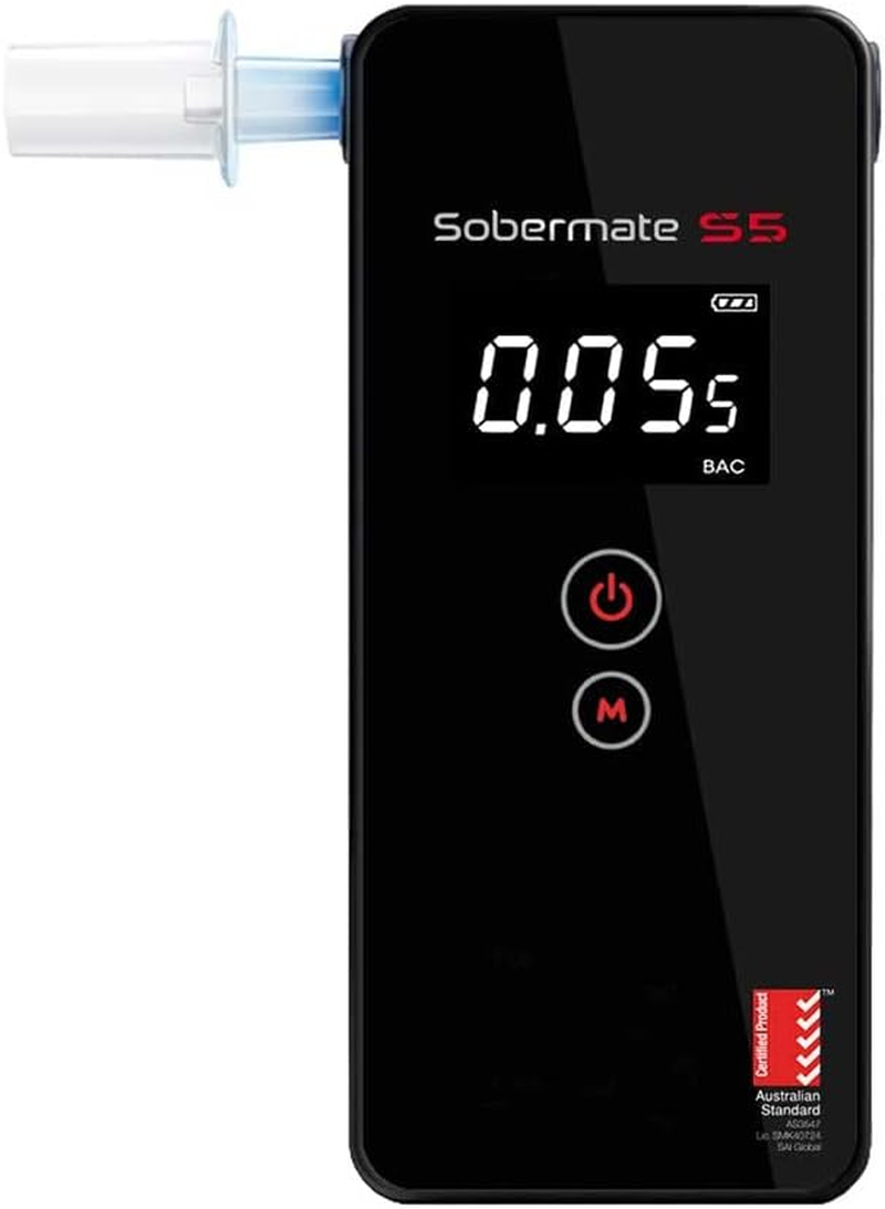 Sobermate S5 Personal Breathalyser Alcohol Tester image number 1