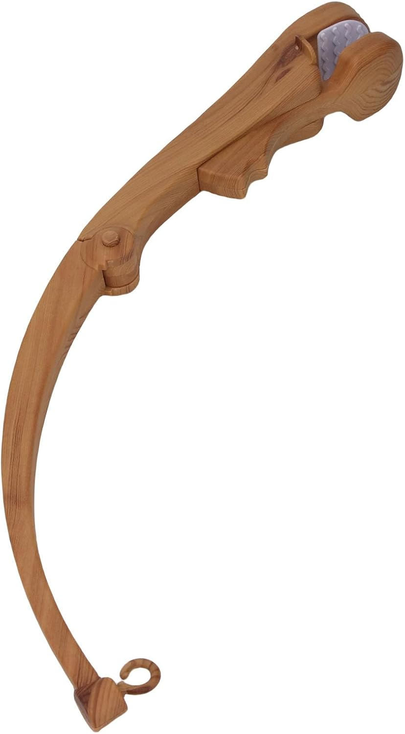 Crib Mobile Arm, Baby Crib Mobile Holder Nursery Mobile Arm Wood Grain Plastic Mobile Stand with Secure Grip for DIY Projects Crib Mobiles image number 3