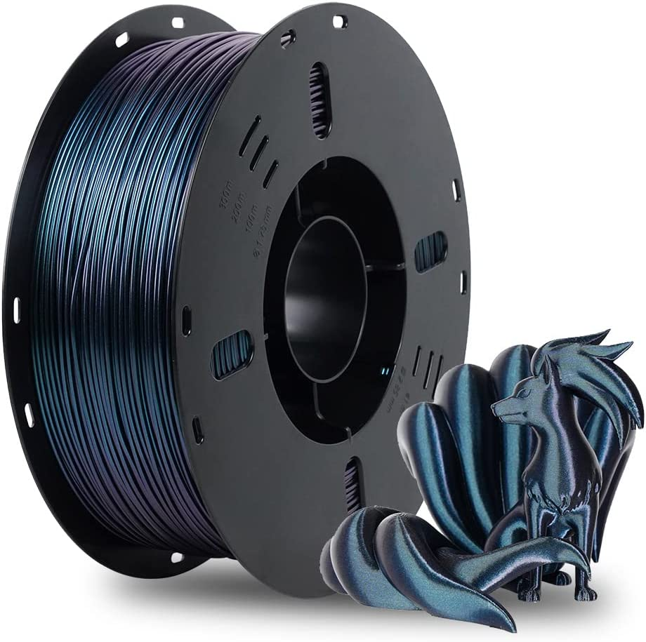 VOXELAB 3D Printer Filament, 1.75Mm PLA Multicolor Filament, Dimensional Accuracy +/- 0.02 Mm, 3D Printing Material 1Kg/ Spool, Compatible with FDM 3D Printer (Burnt Titanium) image number 5