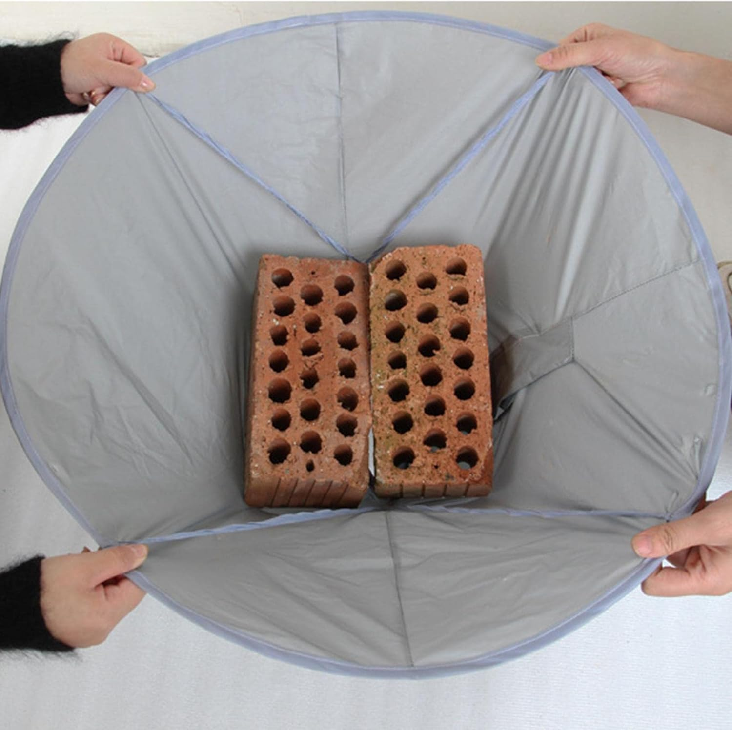 Djowyh Hairdressing Capes Hair Cutting Cape Umbrella 60 Cm Haircut Umbrella Catcher Hairdressing Styling Cape Hairdressing Accessories for Men and Women, Tri-Fold Barber Cape, Siehe Beschreibung image number 4