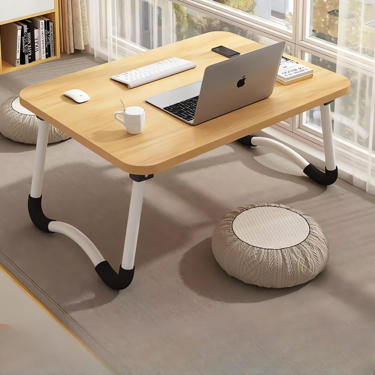 Laptop Desks, Bed Desks, Writing Desks, Portable Student Dormitory Desks (White) - White image number 3