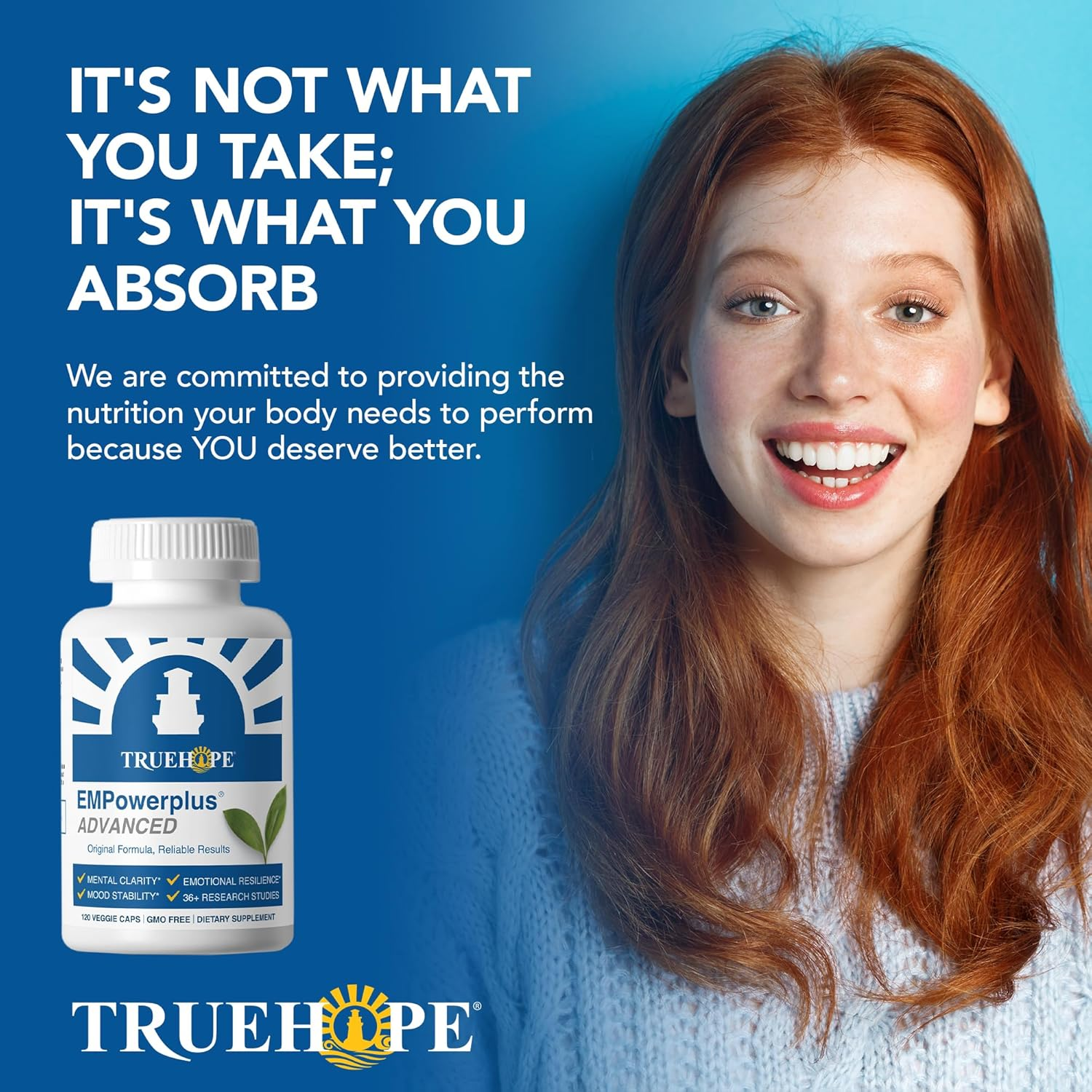 Truehope'S Empowerplus&trade; Advanced Brain Health Formula | 20 Years on Market | 34+ Research Studies | Mood | Mind | Focus | Clarity image number 4