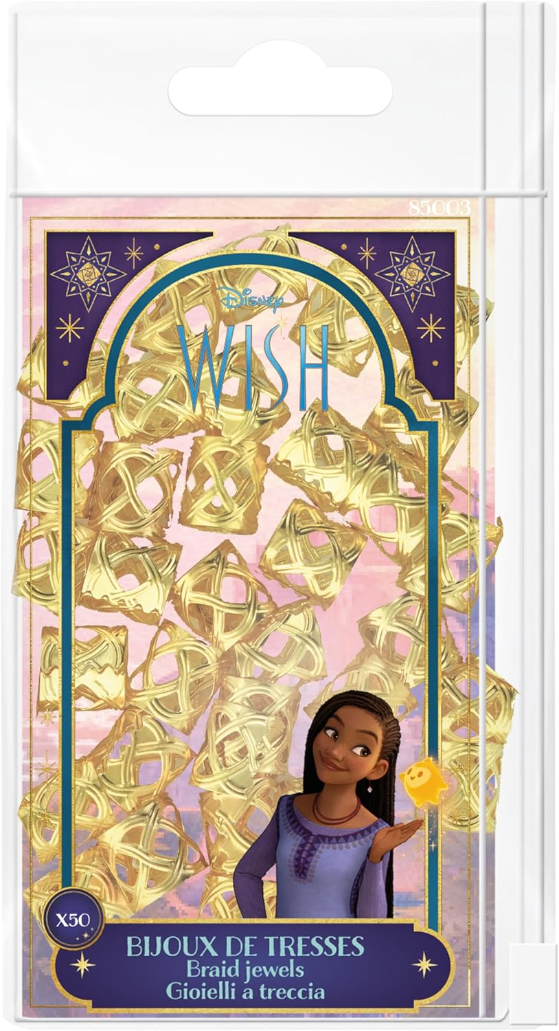Disney Wish 50Pcs Golden Braids Ornaments Hair Accessories image number 2
